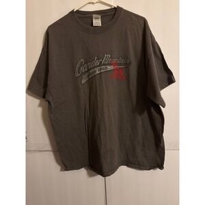 Gander Mountain Since 1960 Graphic‎ T Shirt Mens XL Short Sleeve Gray Deer Logo